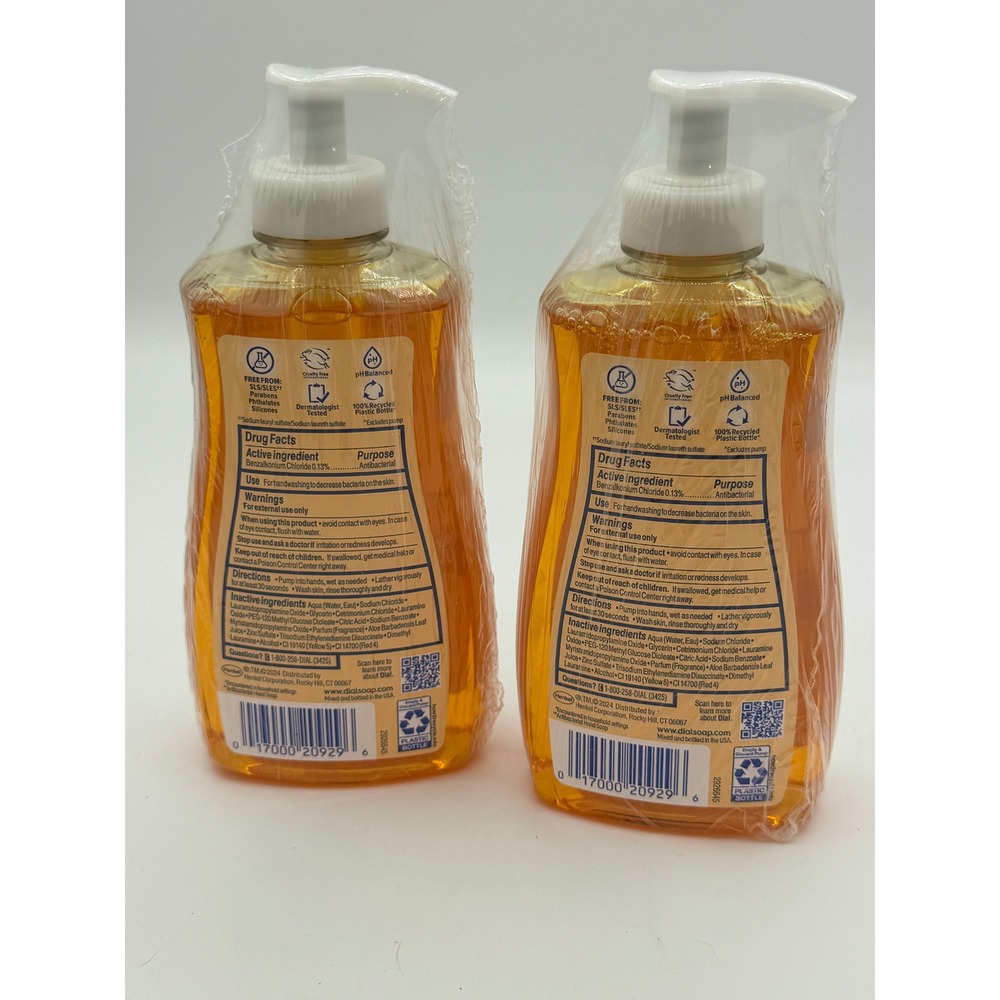 Dial Antibacterial Defense Hand Soap Gold 11oz Pump Bottle 2 Pack USA Soccer - Picture 2 of 2